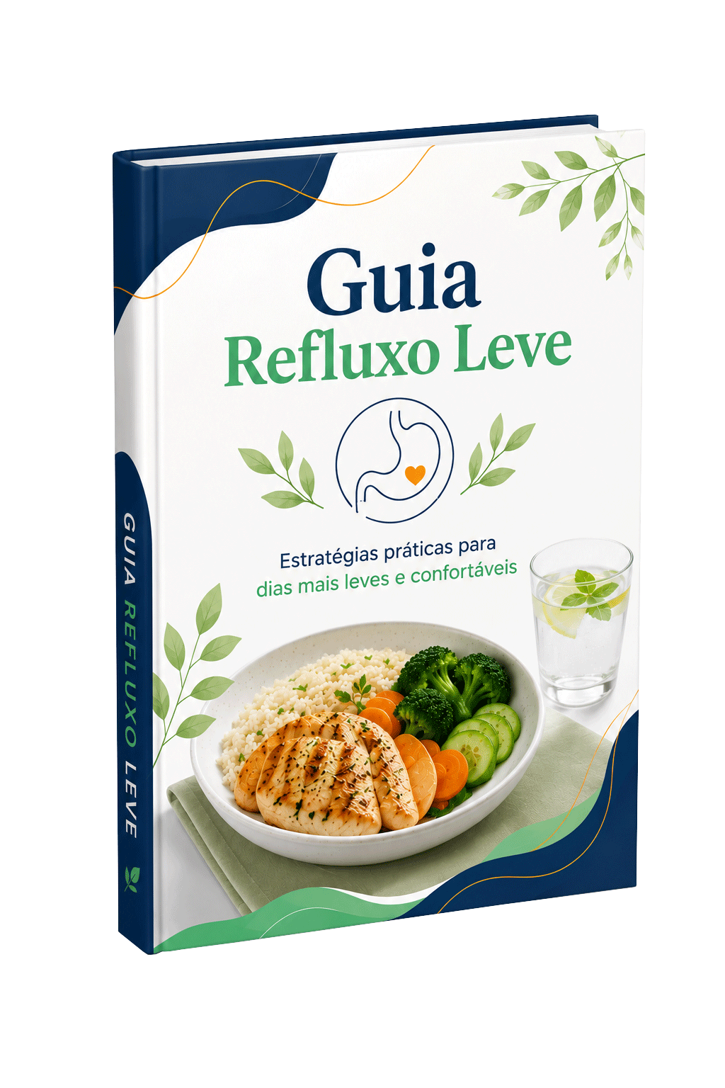 Mockup do Guia Refluxo Leve