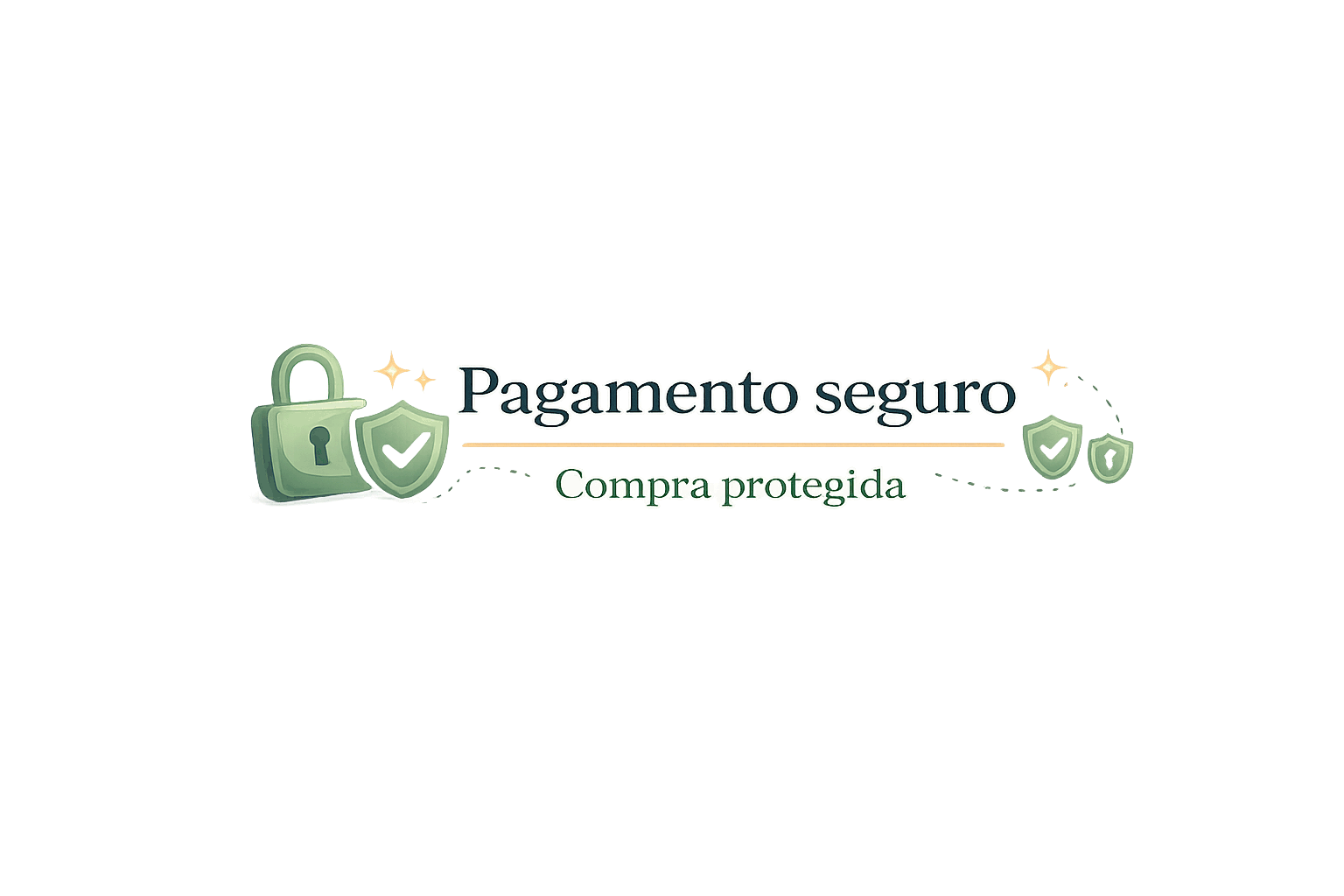 Selos de pagamento seguro e compra protegida